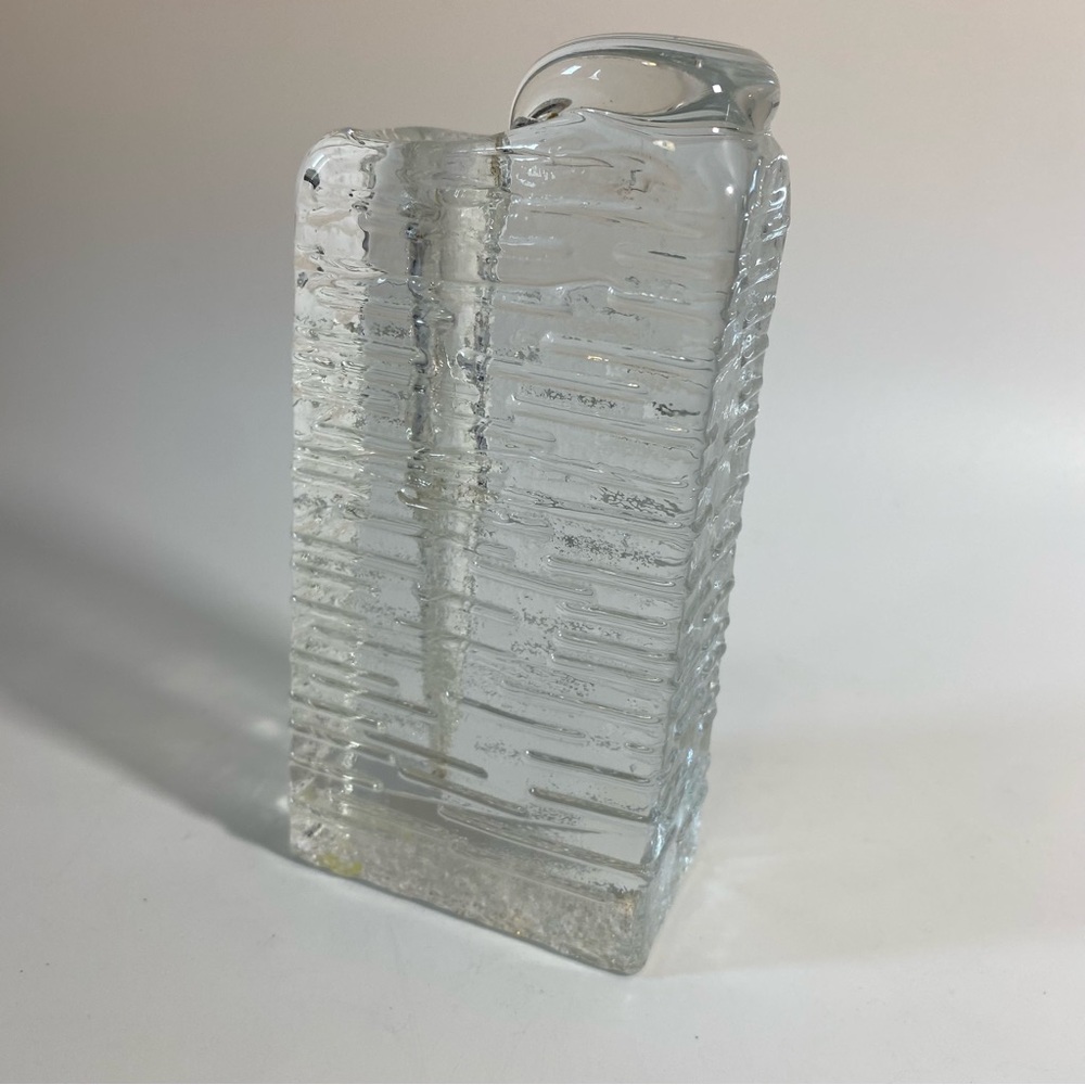 1960s German Walther Glas 'Solifleur' Single Stem Round Textured Vase